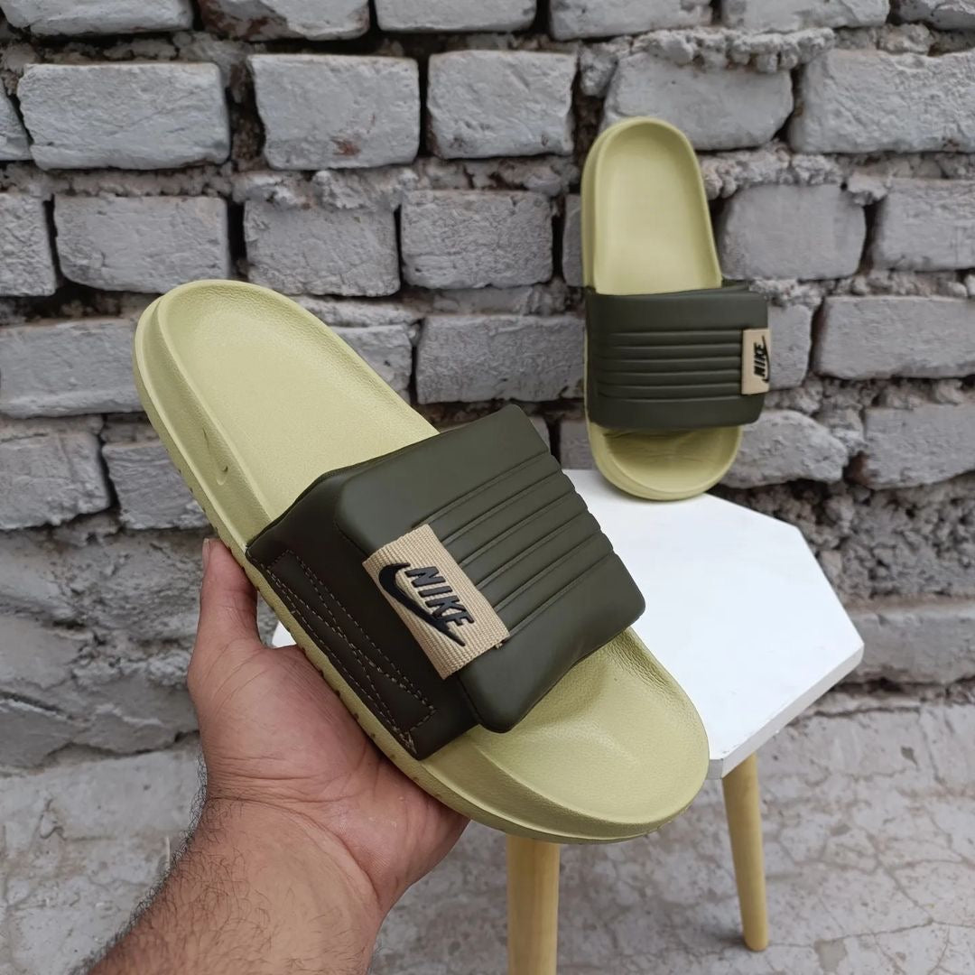 Nike Off Court Adjust Slides (Medium Olive)