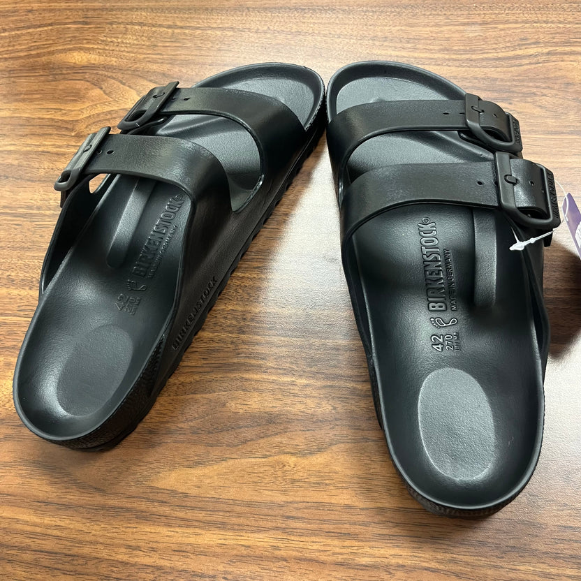 BIRKENSTOCK ARIZONA EVA SLIDES(BLACK)