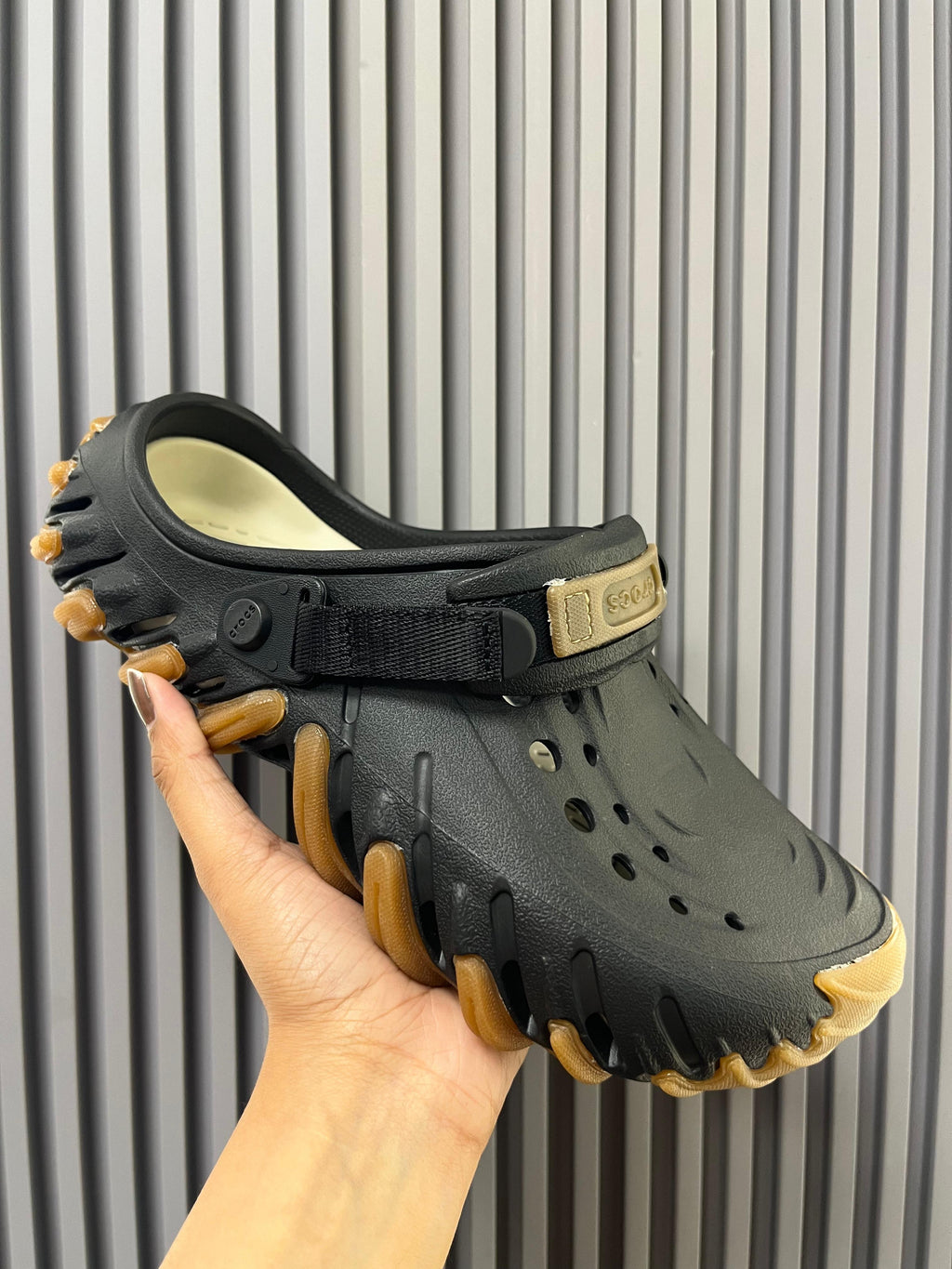Crocs Echo Gum Clogs (Black)