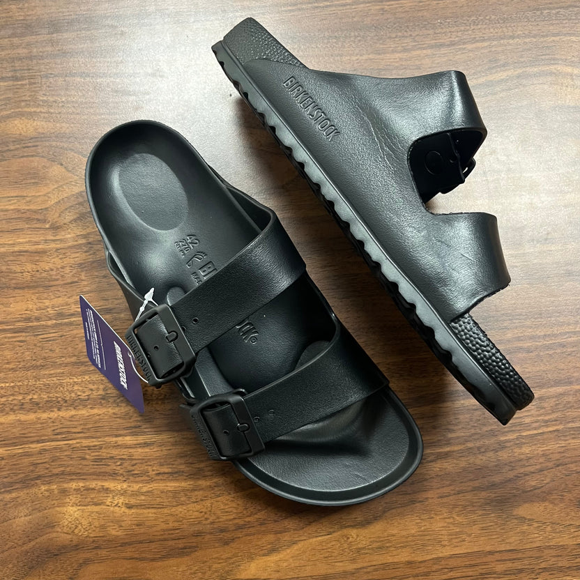 BIRKENSTOCK ARIZONA EVA SLIDES(BLACK)