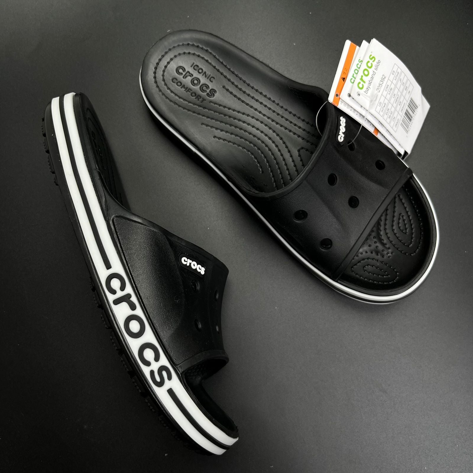 Crocs Bayaband Slides (Black)