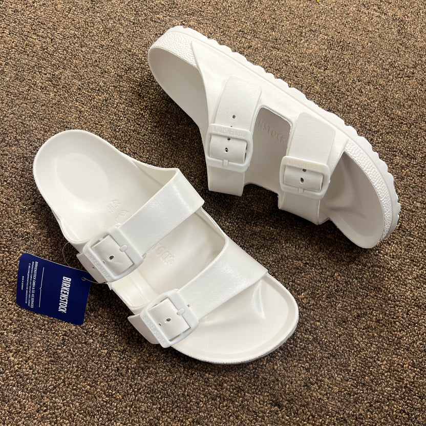 BIRKENSTOCK ARIZONA EVA SLIDES(WHITE)