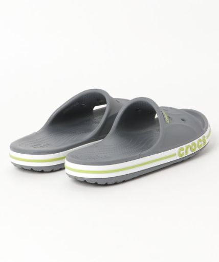 Crocs Bayaband Slides (Grey/Neon)