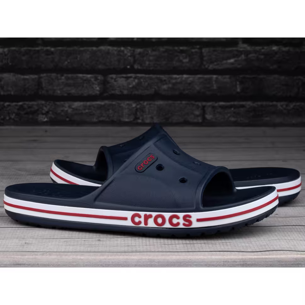 Crocs Bayaband Slides (Navy/Pepper)
