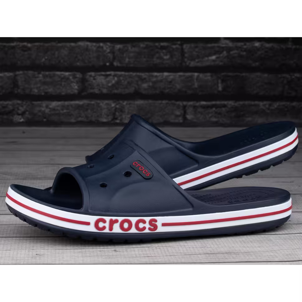 Crocs Bayaband Slides (Navy/Pepper)