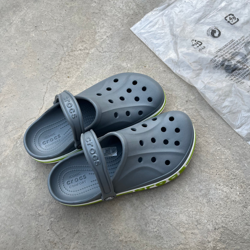 Crocs Bayaband Clogs(Grey-neon)