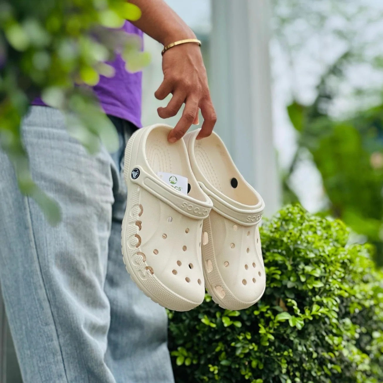 Crocs Baya Clogs (Bone)