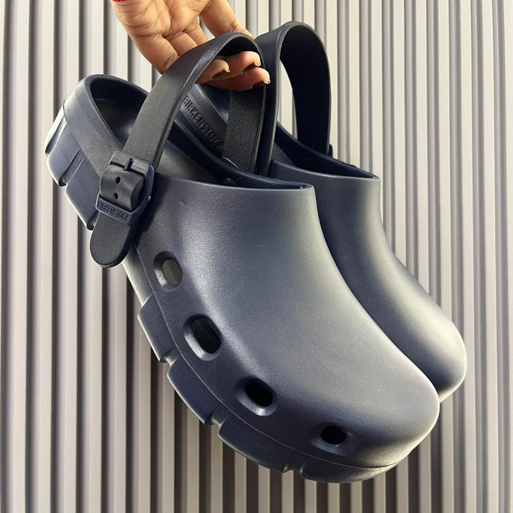 Birkenstock Birken Flow Clogs (Navy)