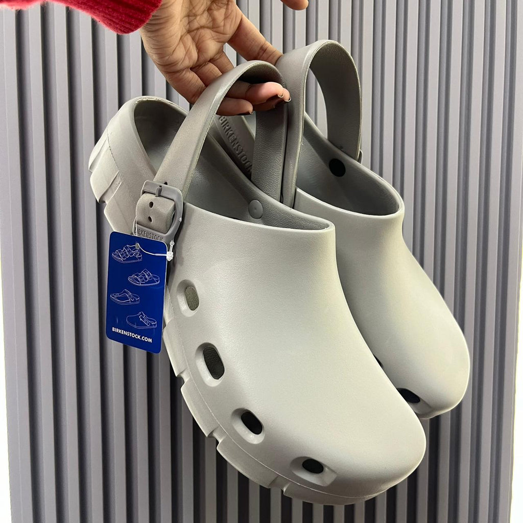 Birkenstock Birken Flow Clogs (Grey)