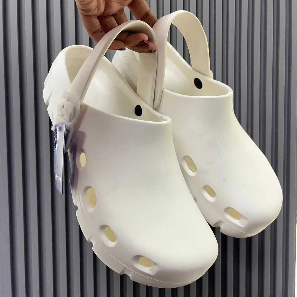 Birkenstock Birken Flow Clogs (White)