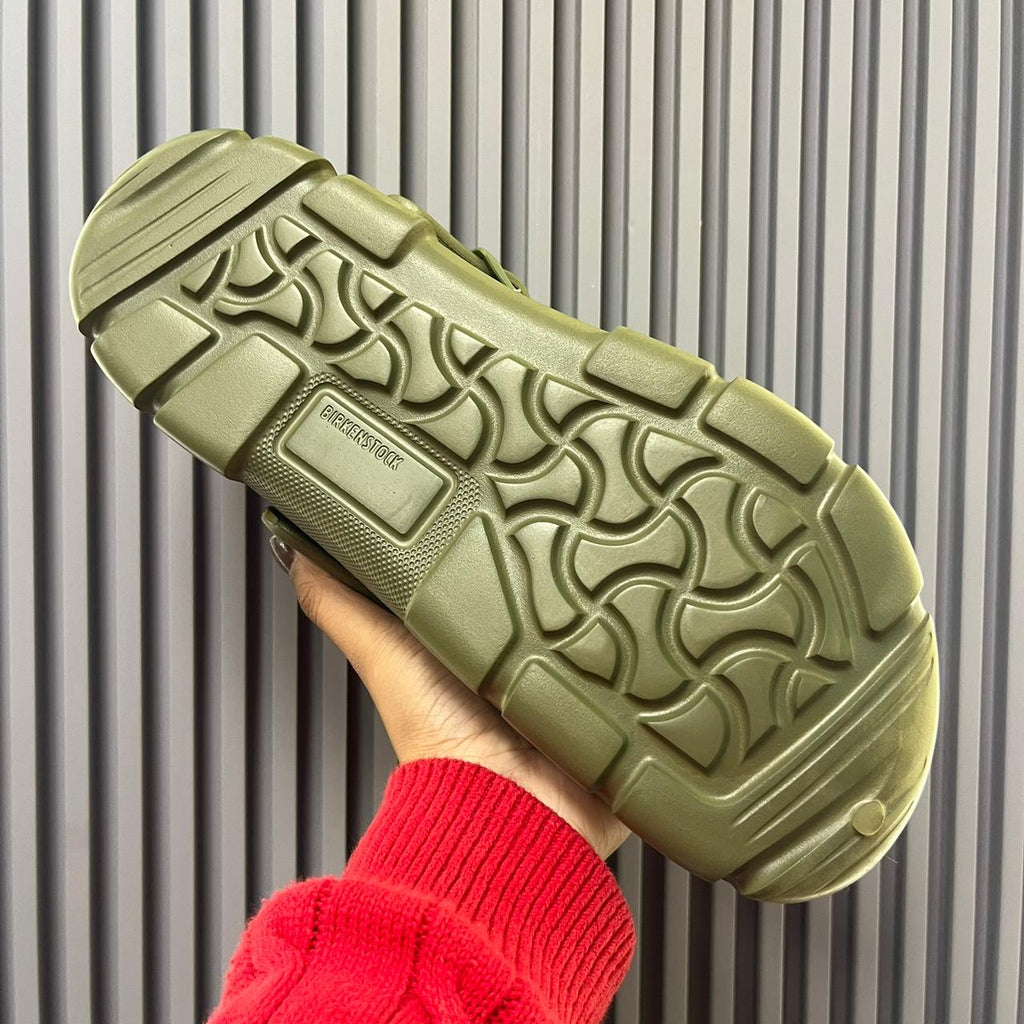 Birkenstock Birken Flow Clogs (Khaki)