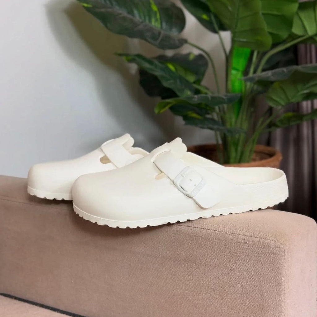 Birkenstock Boston EVA Clogs (Bone)