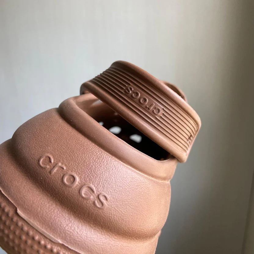 Crocs Classic Crush Clogs (Latte)